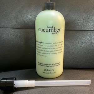 NEW Philosophy 32 oz sealed Basil Cucumber Cooler shampoo, shower & bubble bath